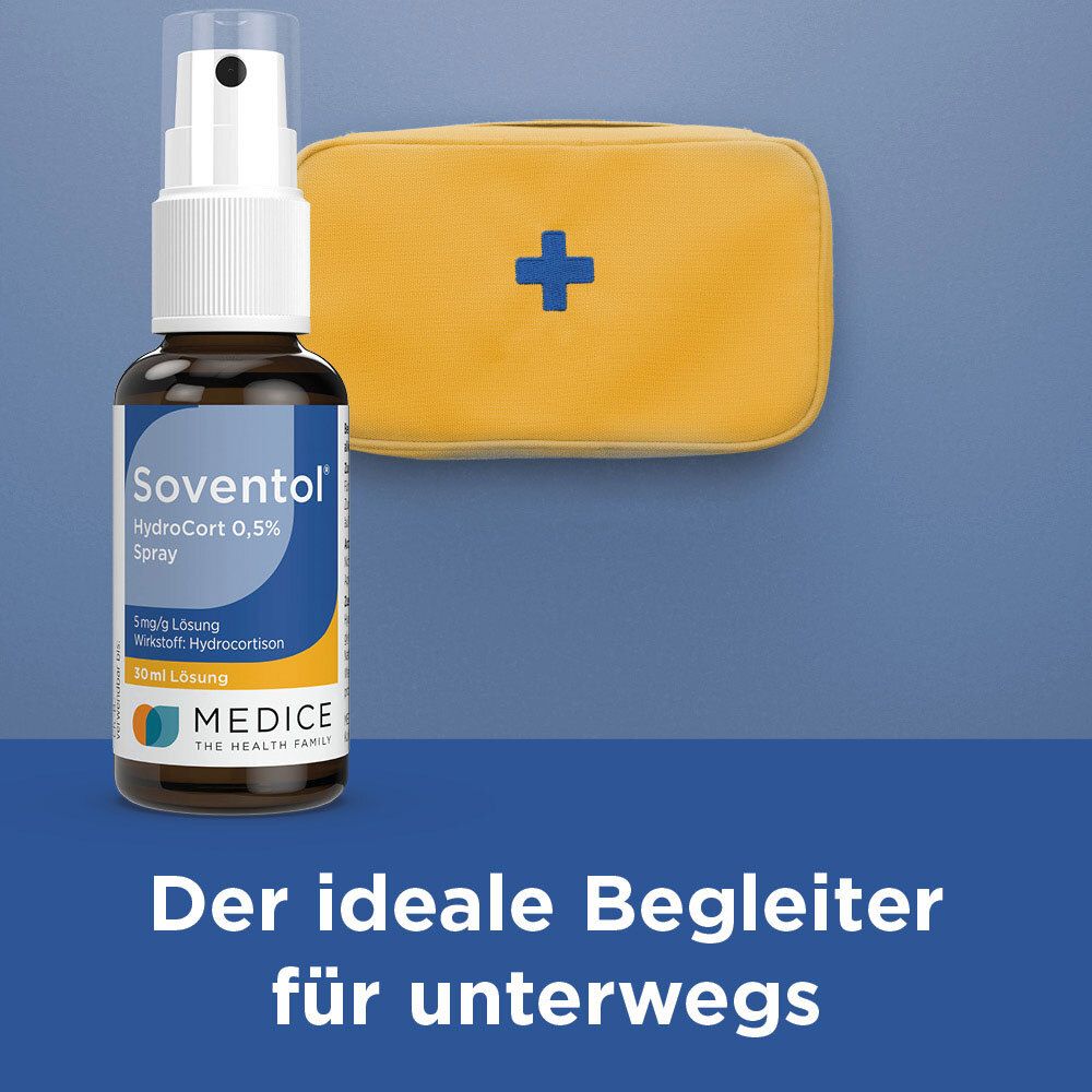 Soventol HydroCort 0,5% Spray bei Hautentzündungen