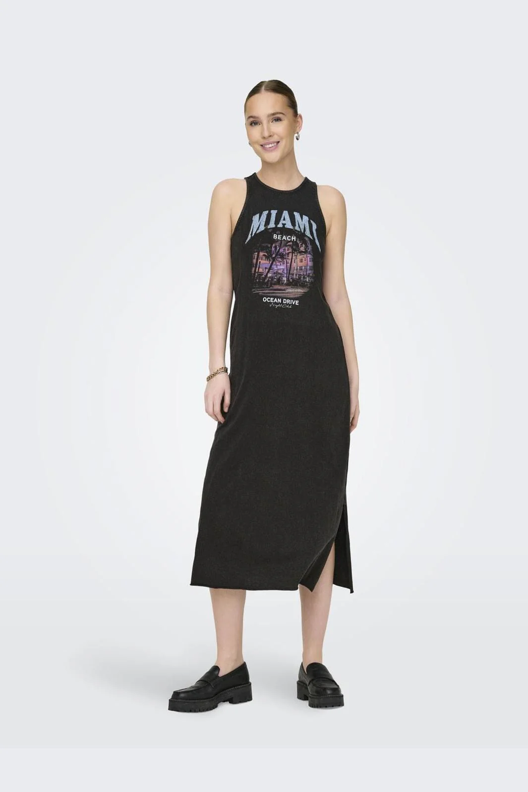 Only Onllucy Life S/L Drive Dress Box 4506835 black miami rooted