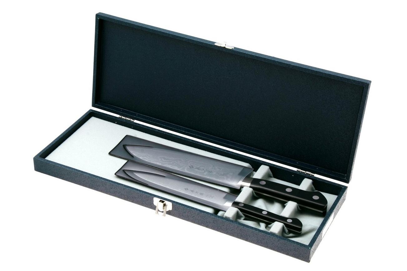 Tojiro Pro PRO63-GIFTSET, 63-layer, Damascus/VG10, 2-delige messenset