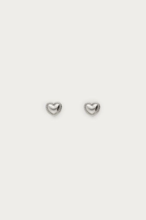 Studs met hartje en dots