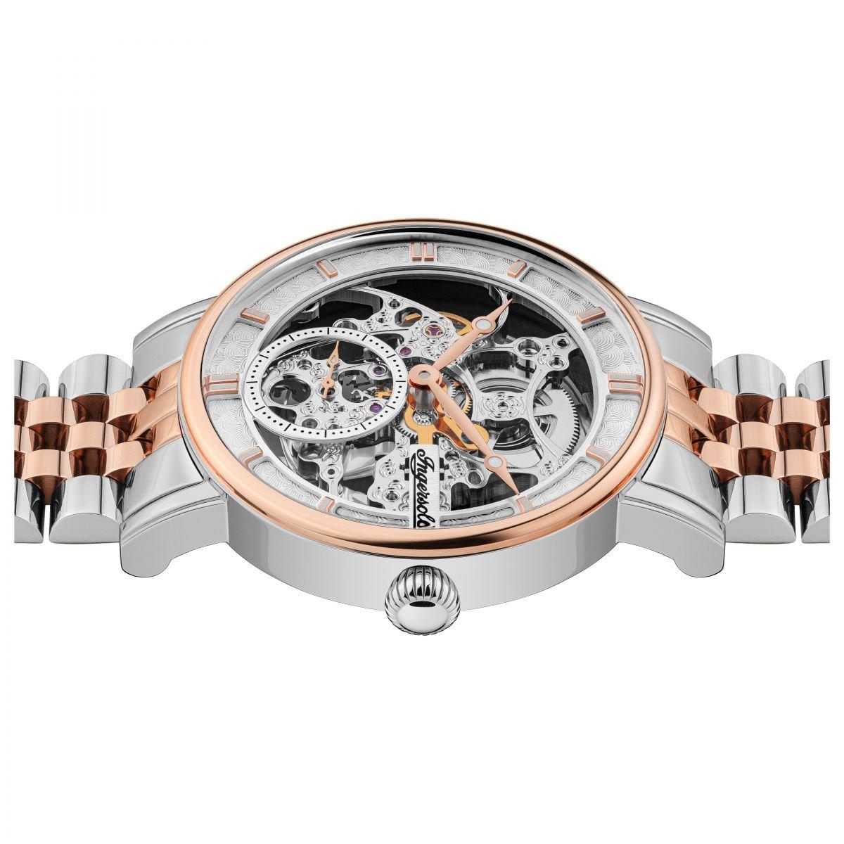 Ingersoll 1892 Mens Ingersoll Herald Automatic Silver Gold Watch