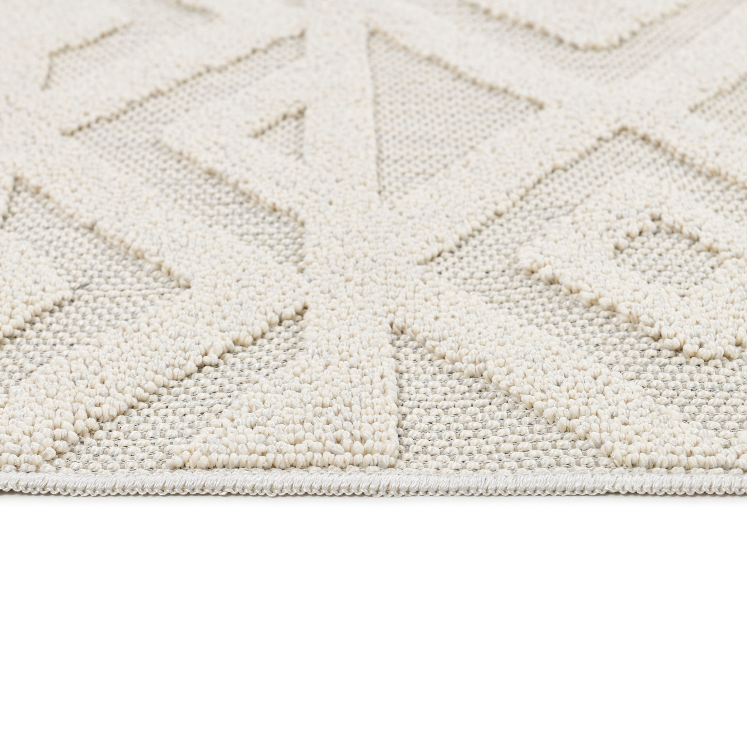 LeGer Home by Lena Gercke Teppich »Askja Outdoor« rechteckig 12 mm Höhe Hoch-Tief Effekt, Teppich im Boho Stil, Outdoor geeignet, Camping,