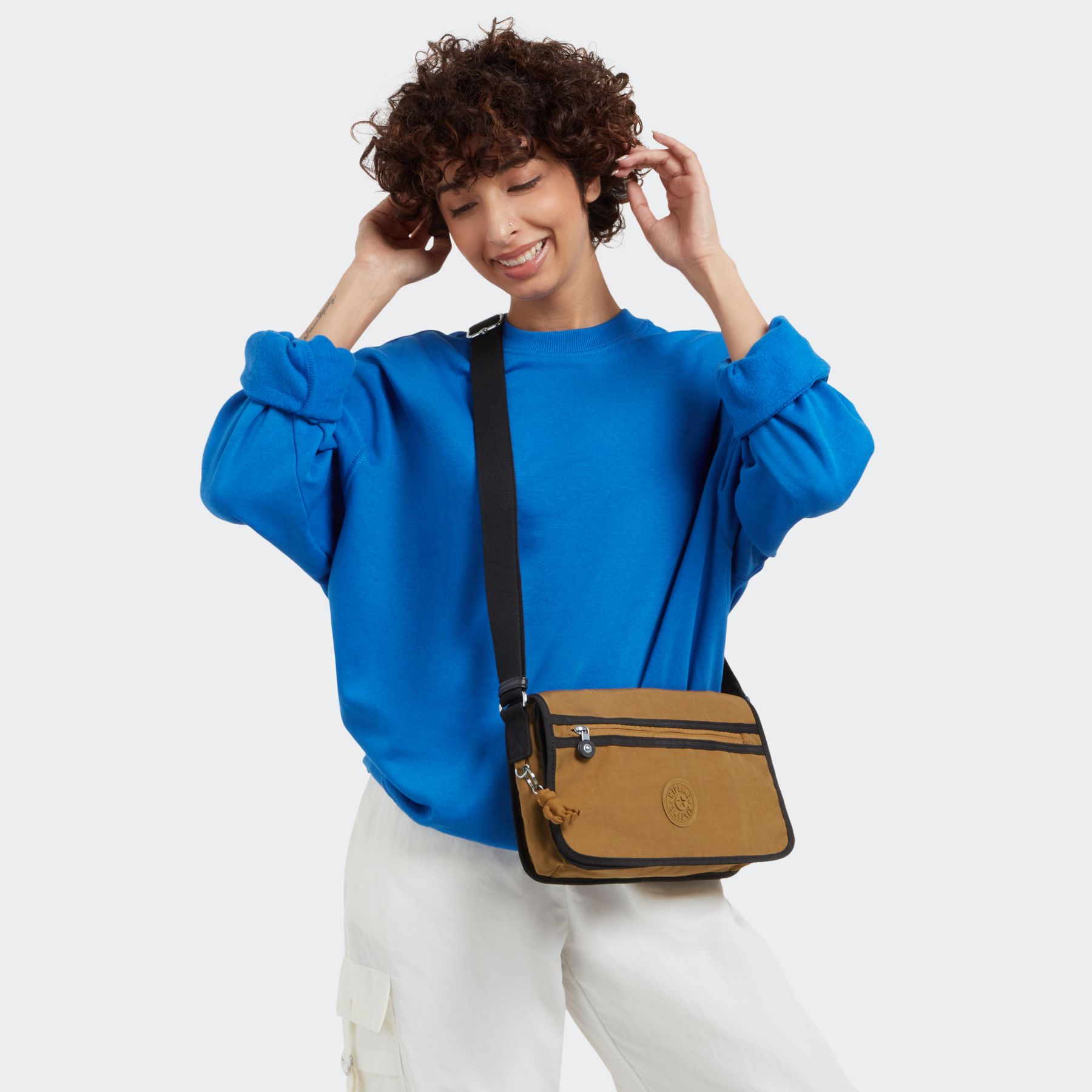 ELANA Petit sac à bandoulière à fermeture magnétique - Warm Beige M1
