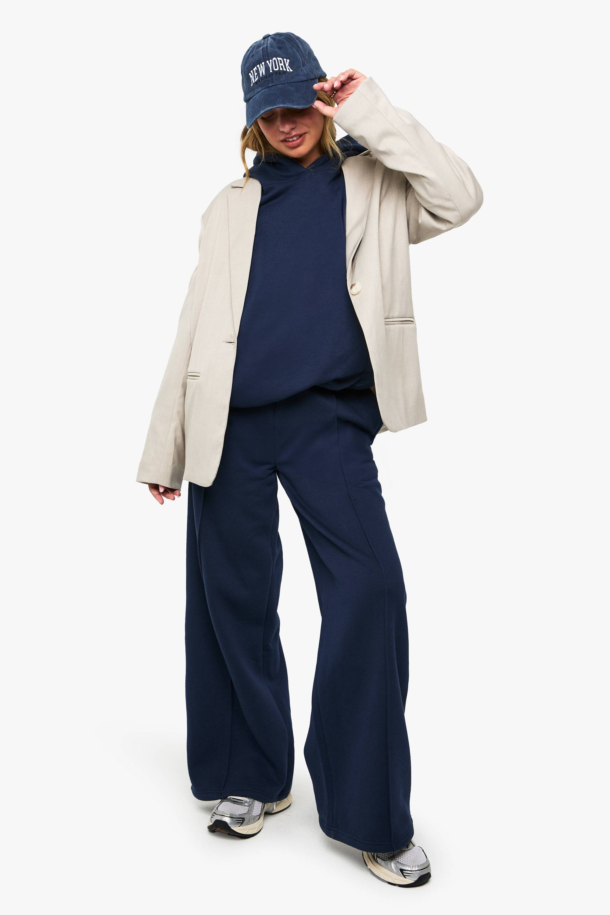 boohoo Jogger à jambes droites avec détails pintuck