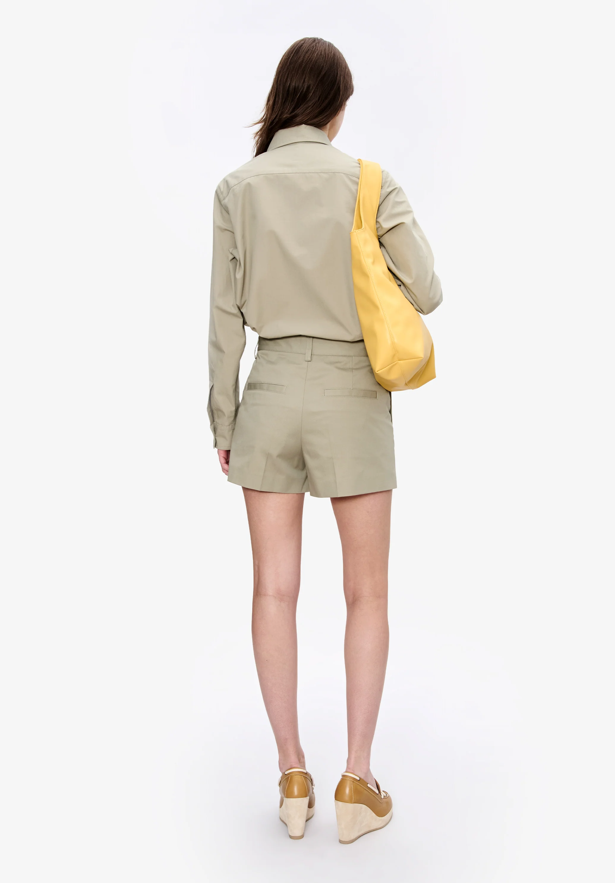 Chemise vert sauge esprit militaire - Vert sauge