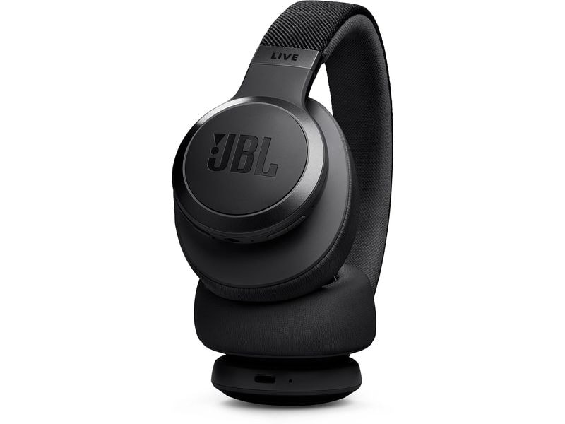 JBL Wireless Over-Ear-Kopfhörer Live 770NC Schwarz Kabelloser Over-Ear-Kopfhörer mit True Adaptive Noise Cancelling