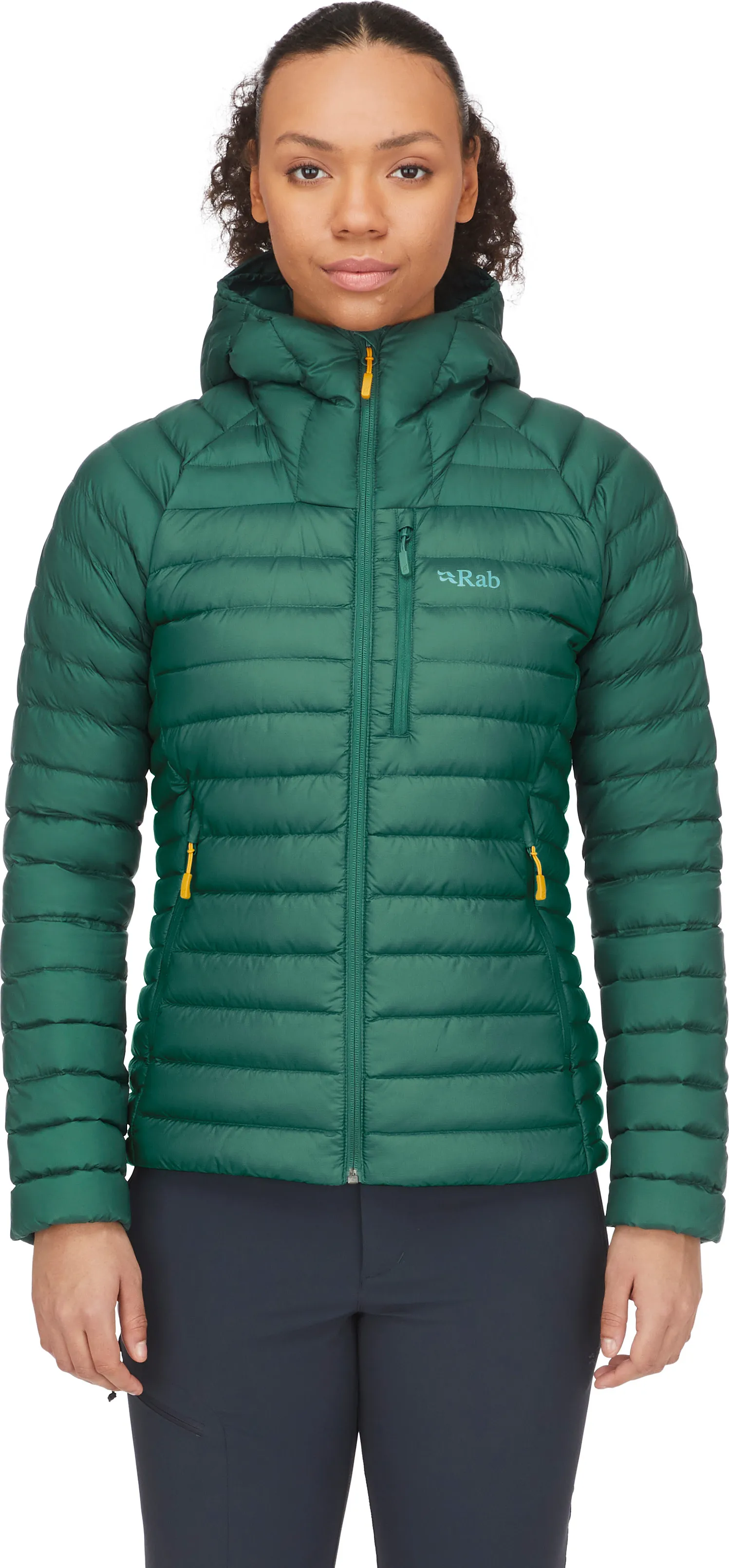 Rab Women's Microlight Alpine Down Jacket Green Slate