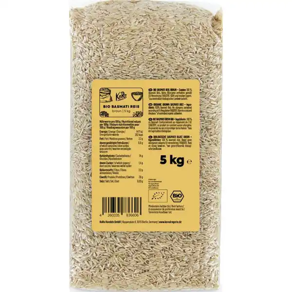 Brauner Bio Basmati Reis