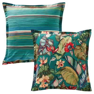 Linge de lit motif tropical - BECQUET CRÉATION
