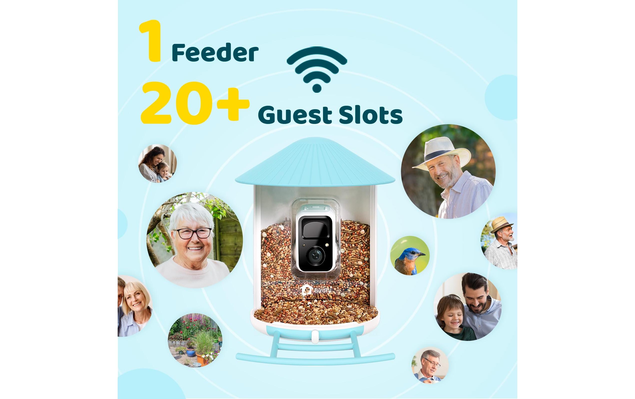 Futterspender Basic Solar<br>Vogelfutterspender mit Kamera und Lifetime AI