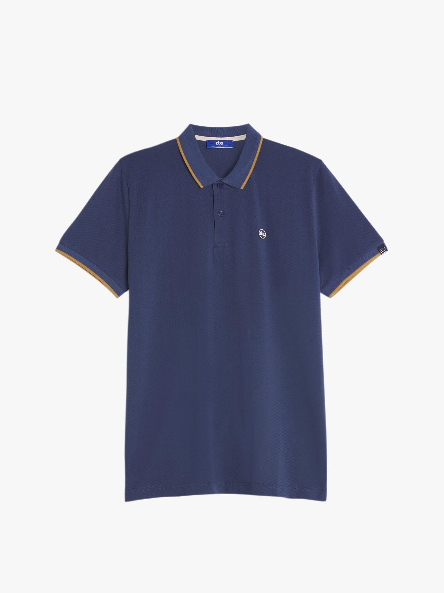 Polo Homme Manches Courtes Bleu