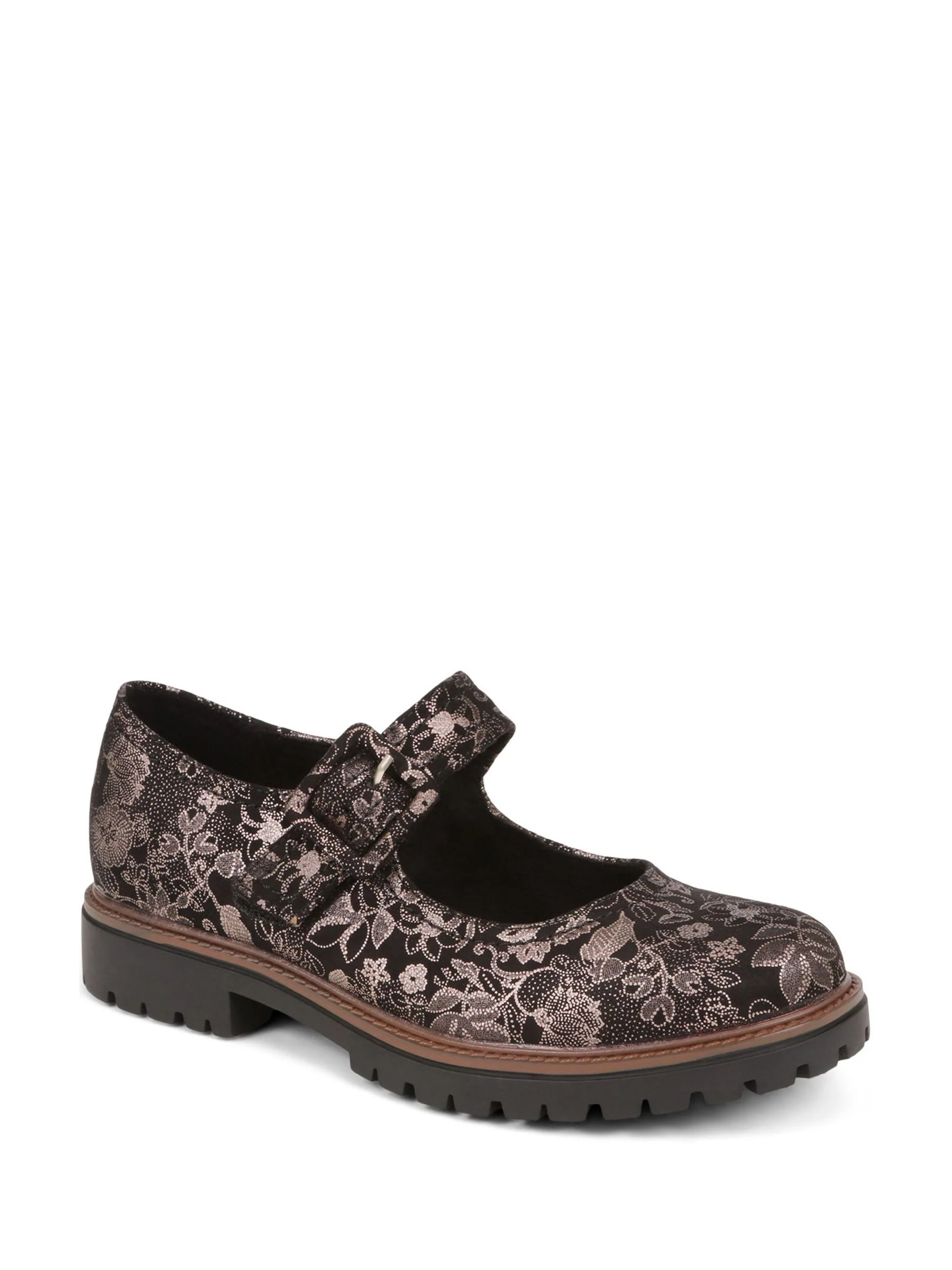 Zwart/wit - Pavers Mary Jane Buckle Shoes with Chunky Sole