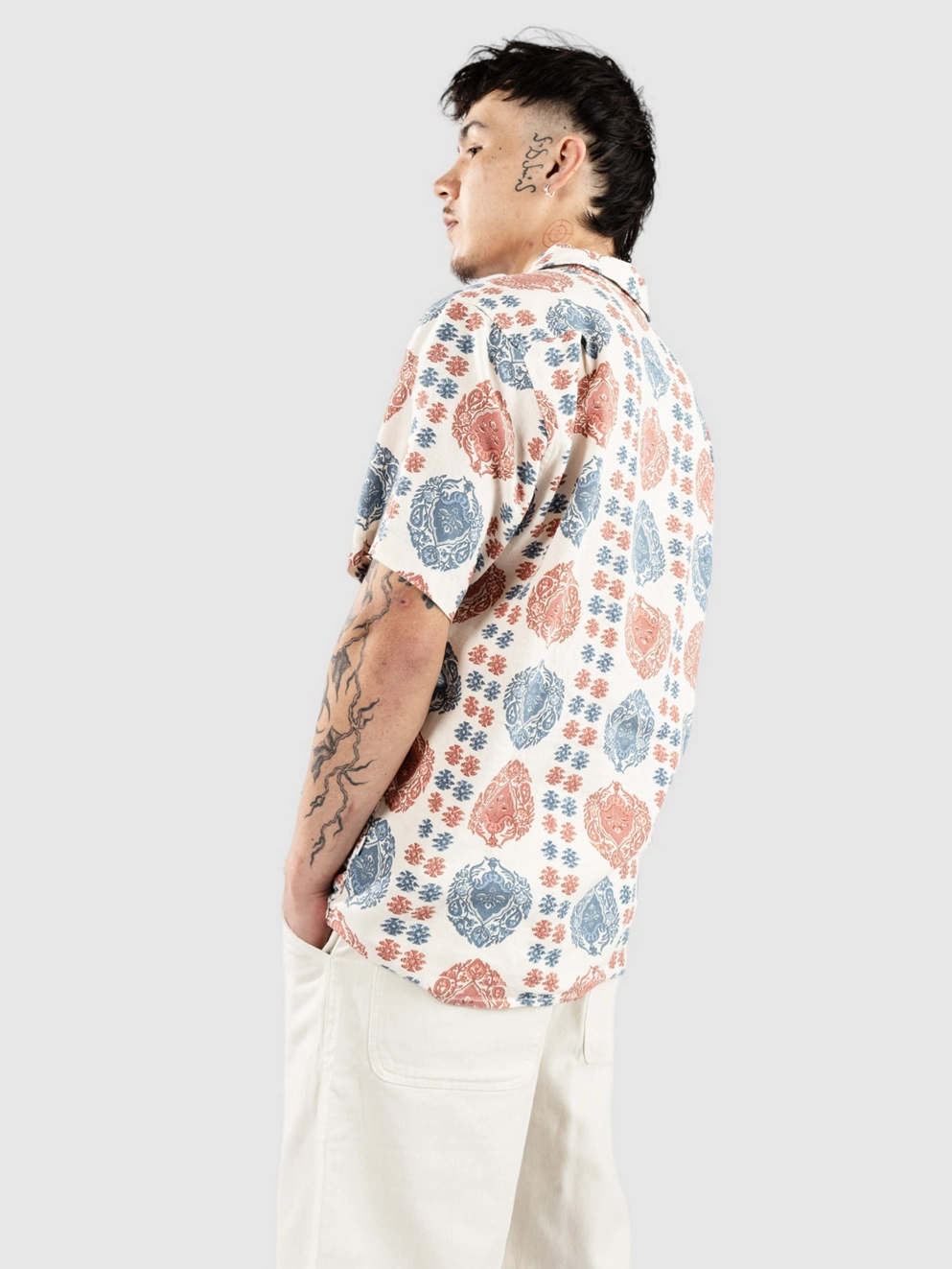 Rhythm Valley Stripe Shirt cream