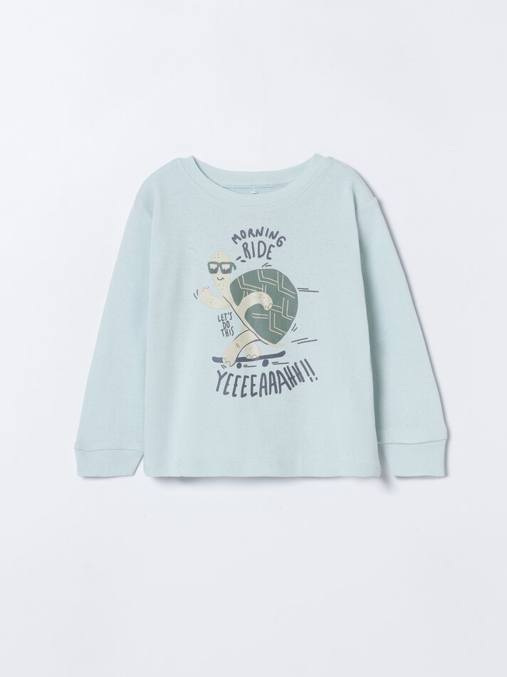 Conjunto com 2 pijamas combinando - Verde Pastel