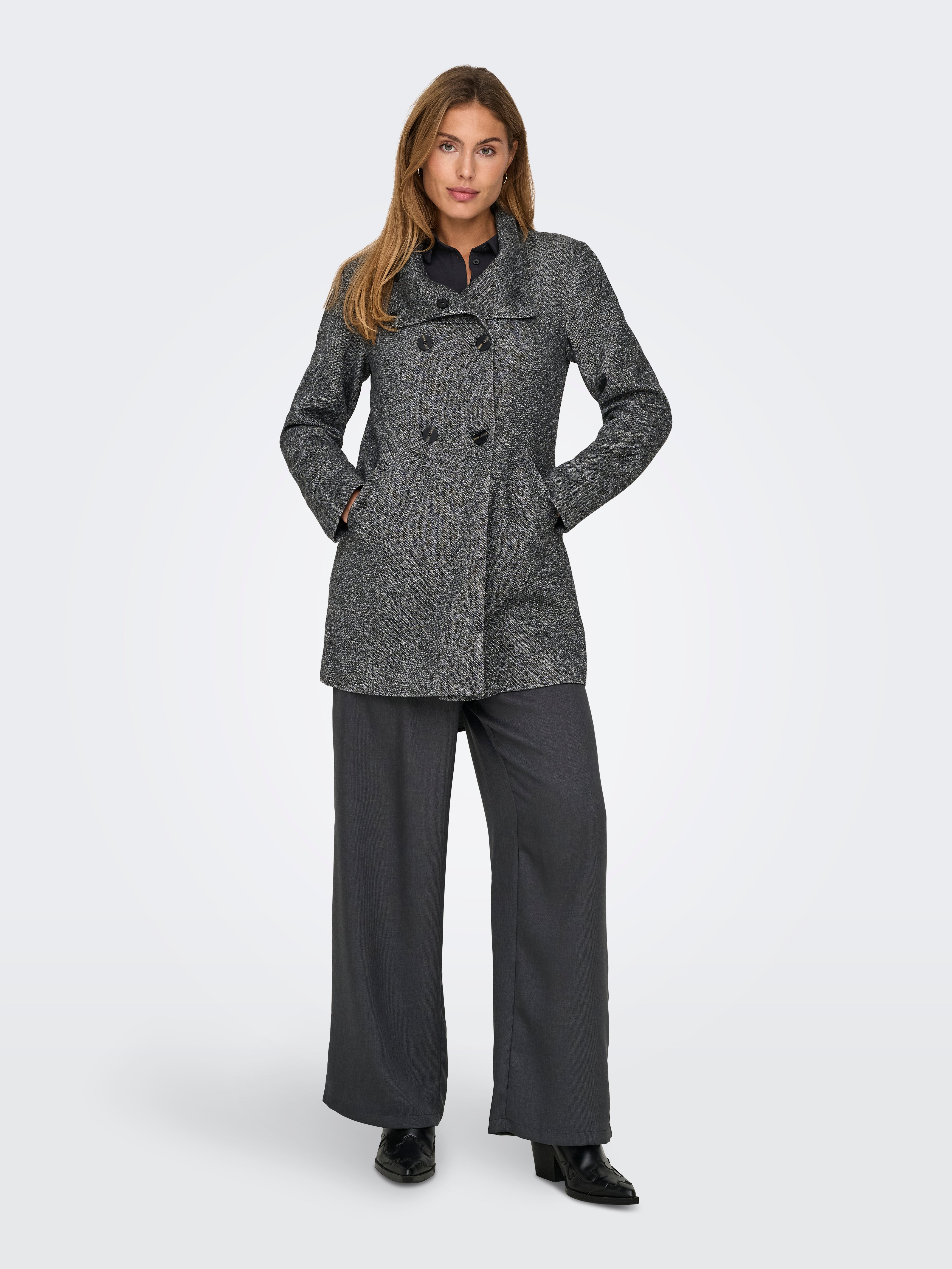 ONLSEDONA Mantel Dark Grey Melange