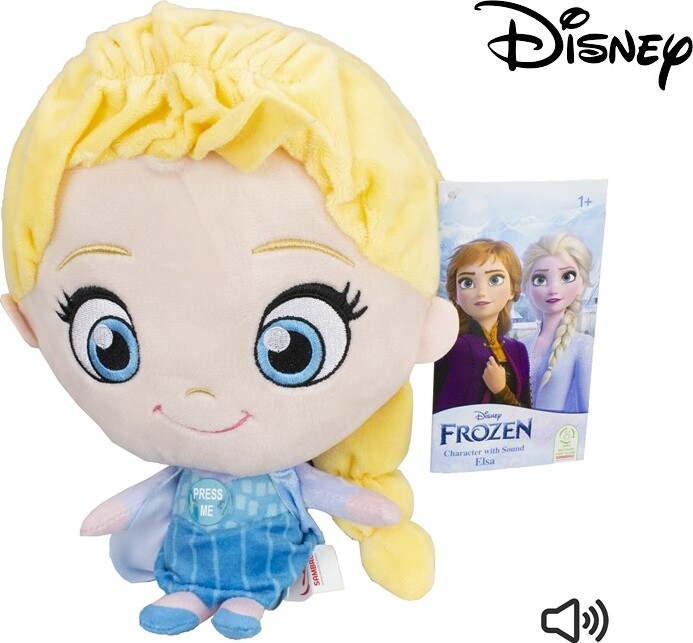 Elsa Bamse Med Lyd - Disney Frozen - 28 CM
