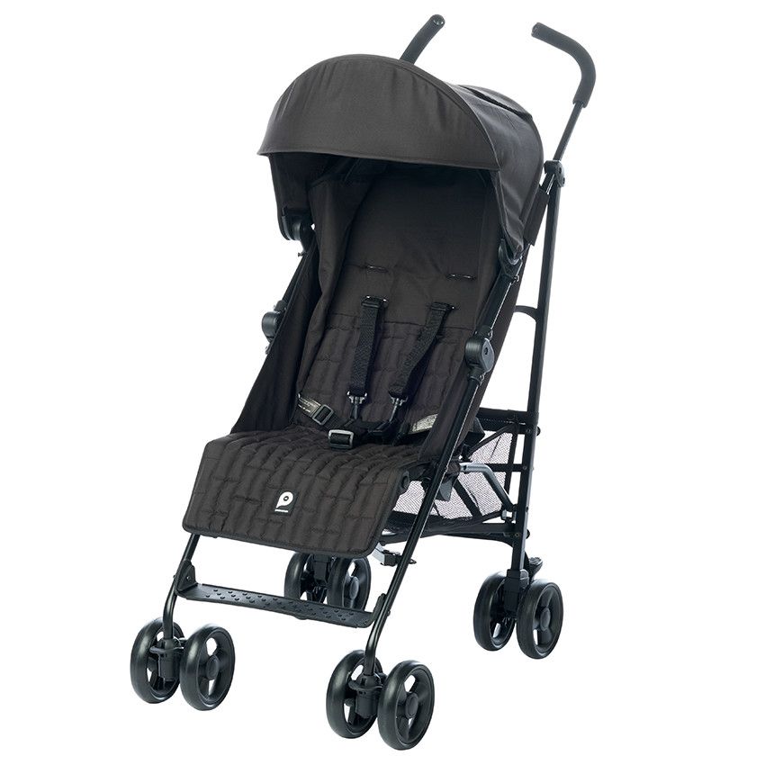 Poussette canne inclinable AVA - Noir - Ecru