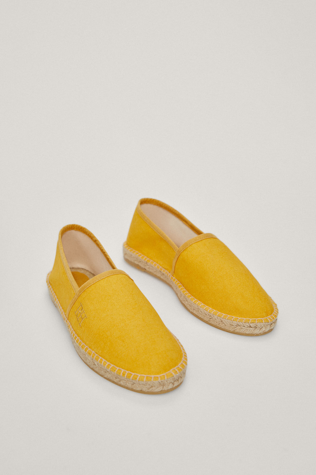 Cabresto de tecido e couro - Amarelo