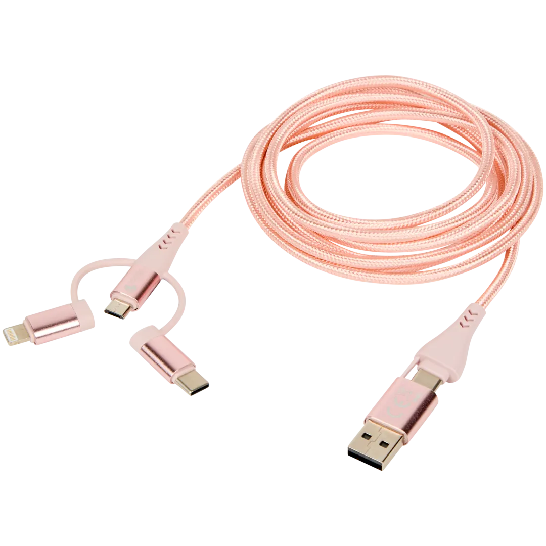 Sologic 6-in-1 laad- en datakabel 2 meter | diverse kleuren