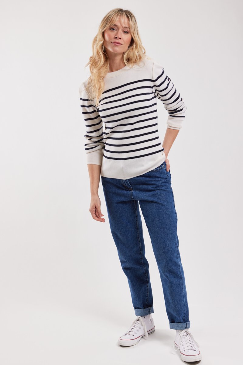 Pull marin rayé 