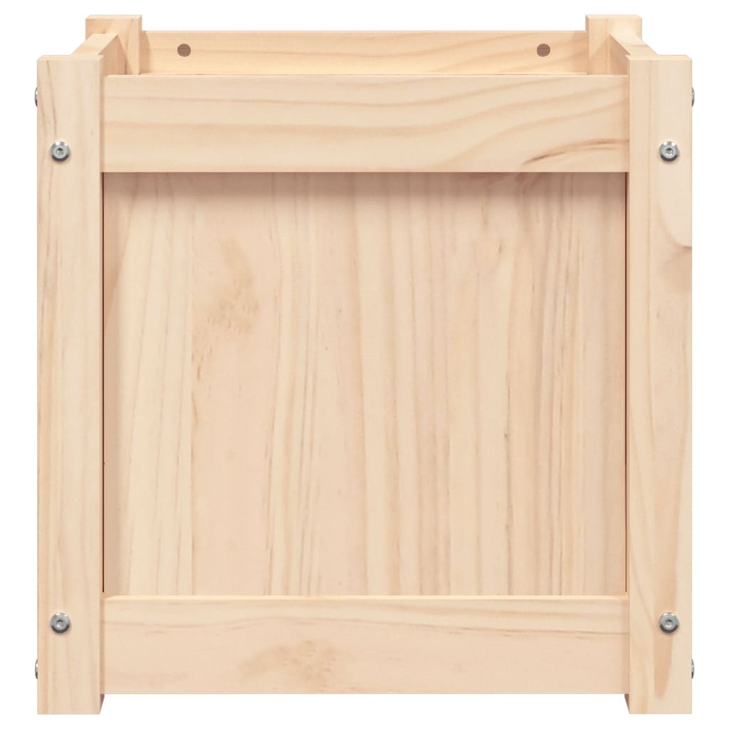Jardinières 2 pcs bois de pin massif