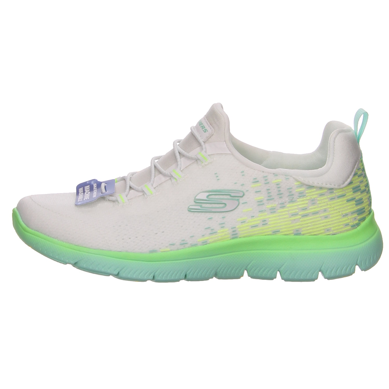 Skechers Sneaker weiß/grün weiss/weiss kombi