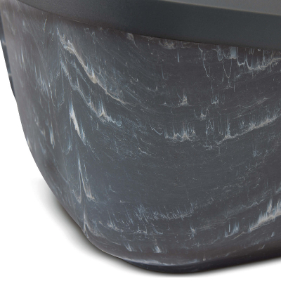 Savic Katzentoilette Aseo Jumbo Marble 67.5x48x28 cm anthrazit-weiss