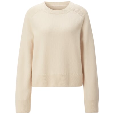Damen-Strickpullover, Naturweiß