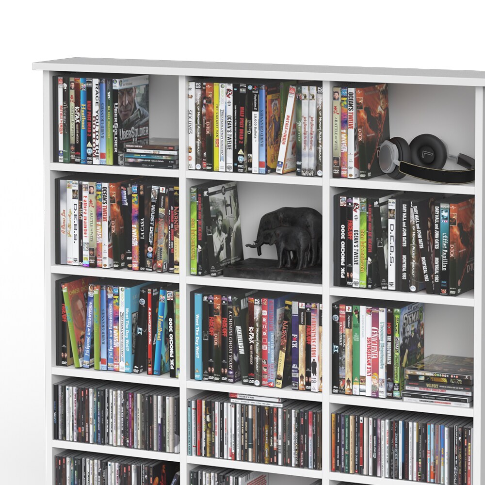VICCO Medienregal JUKEBOX weiß matt CD DVD Bluray Regal Standregal Regalwand