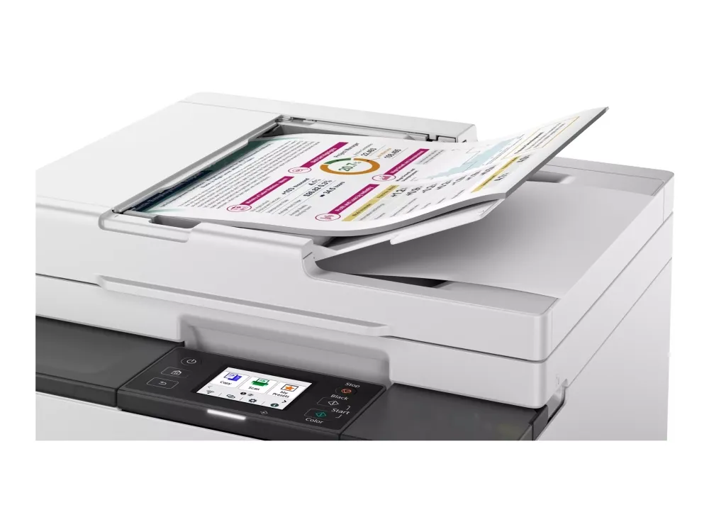 Canon MAXIFY GX2050 - Multifunktionsprinter - farve - blækprinter - kan genopfyldes - Legal (216 x 356 mm)/A4 (210 x 297 mm) (original) - A4/Legal (medie) - op til 15 ipm (udskriver) - 250 ark - 33.6 Kbps - USB 2.0, Wi-Fi(ac), LAN