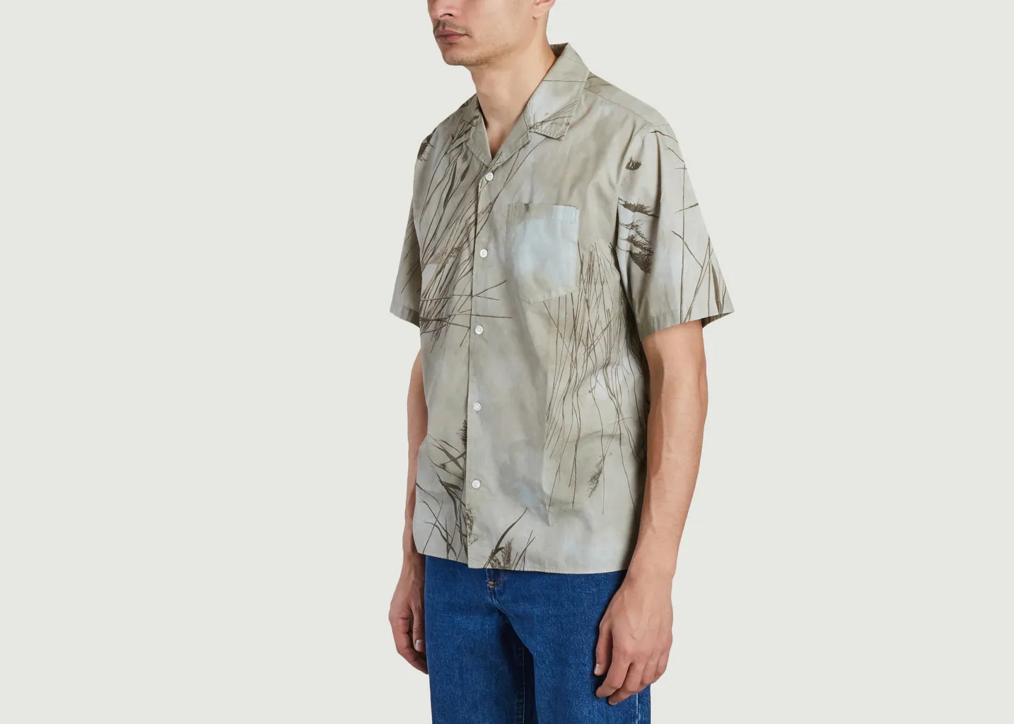 Chemisette imprimée en coton Carsten Norse Projects