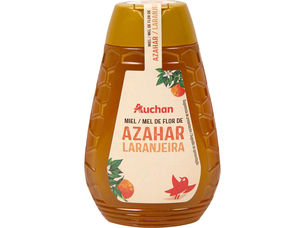 MEL FLOR DE LARANJEIRA AUCHAN TAMPA ANTI-GOTA 350G