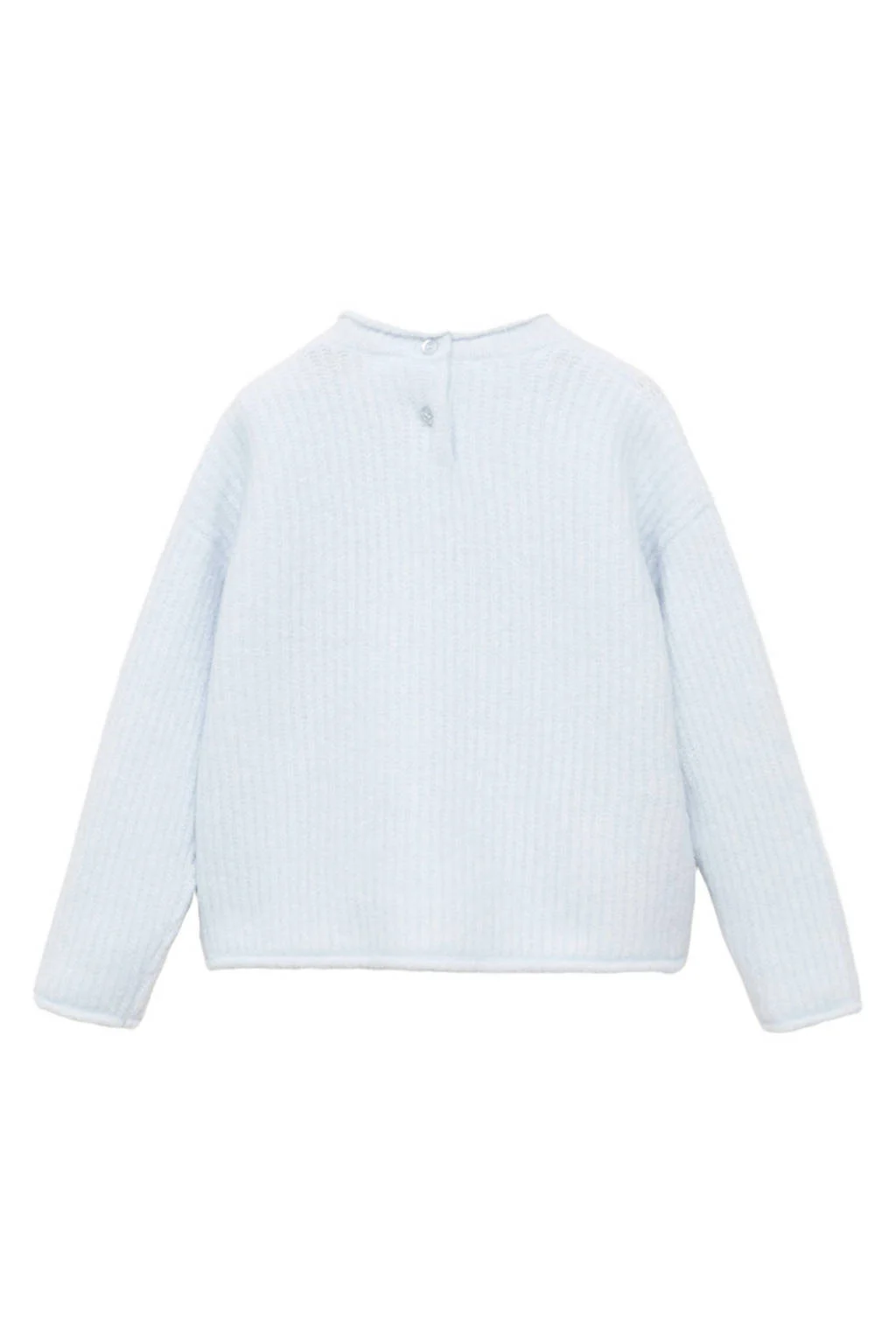 Mango Kids trui lichtblauw gebreid
