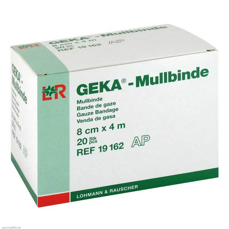 Mullbinden Geka 8cmx4m, 20 St