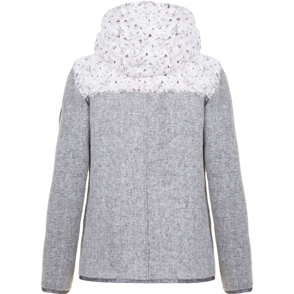 Almgwand Heiggerkogel Kapuzenjacke Damen grau beige