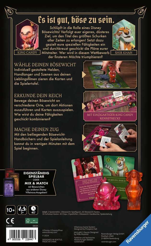 Ravensburger Spiel Disney Villainous: Jetzt gibt's Saures