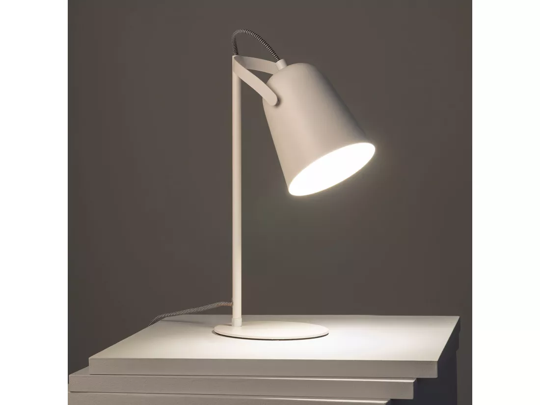 Lampe de Bureau Flex Métal Orfeo Blanc