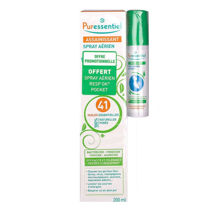 Spray aérien assainissant 200ml + Resp OK spray 20ml