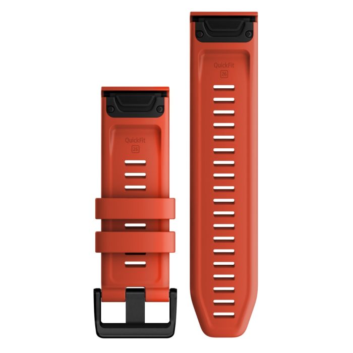Garmin Unisex Tilbehør til ure/armbånd QuickFit® 26 Strap (Silicone) Rød