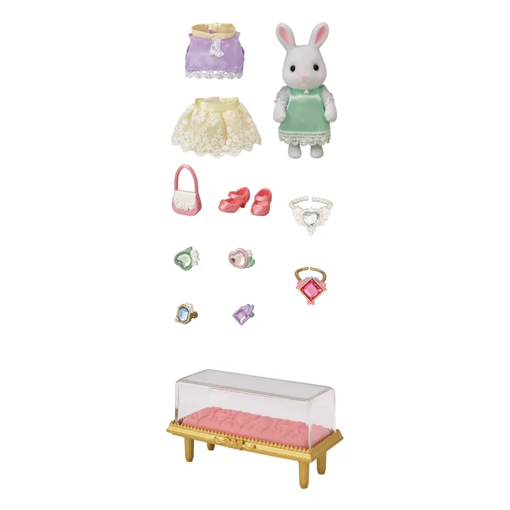 Sylvanian Families La Valisette de mode et grande sœur lapin