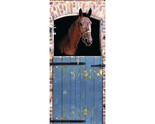 Vliesbehang 19508 Deurbehang Paard 2-delige set 90 x 200 cm