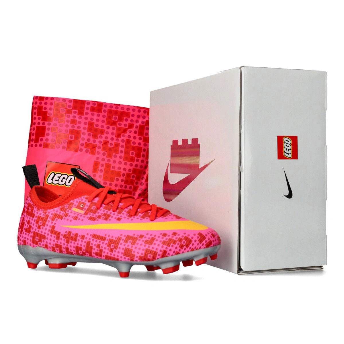 Chuteira Nike Air Zoom Mercurial Vapor Academy FG/MG X Lego Collection Criança