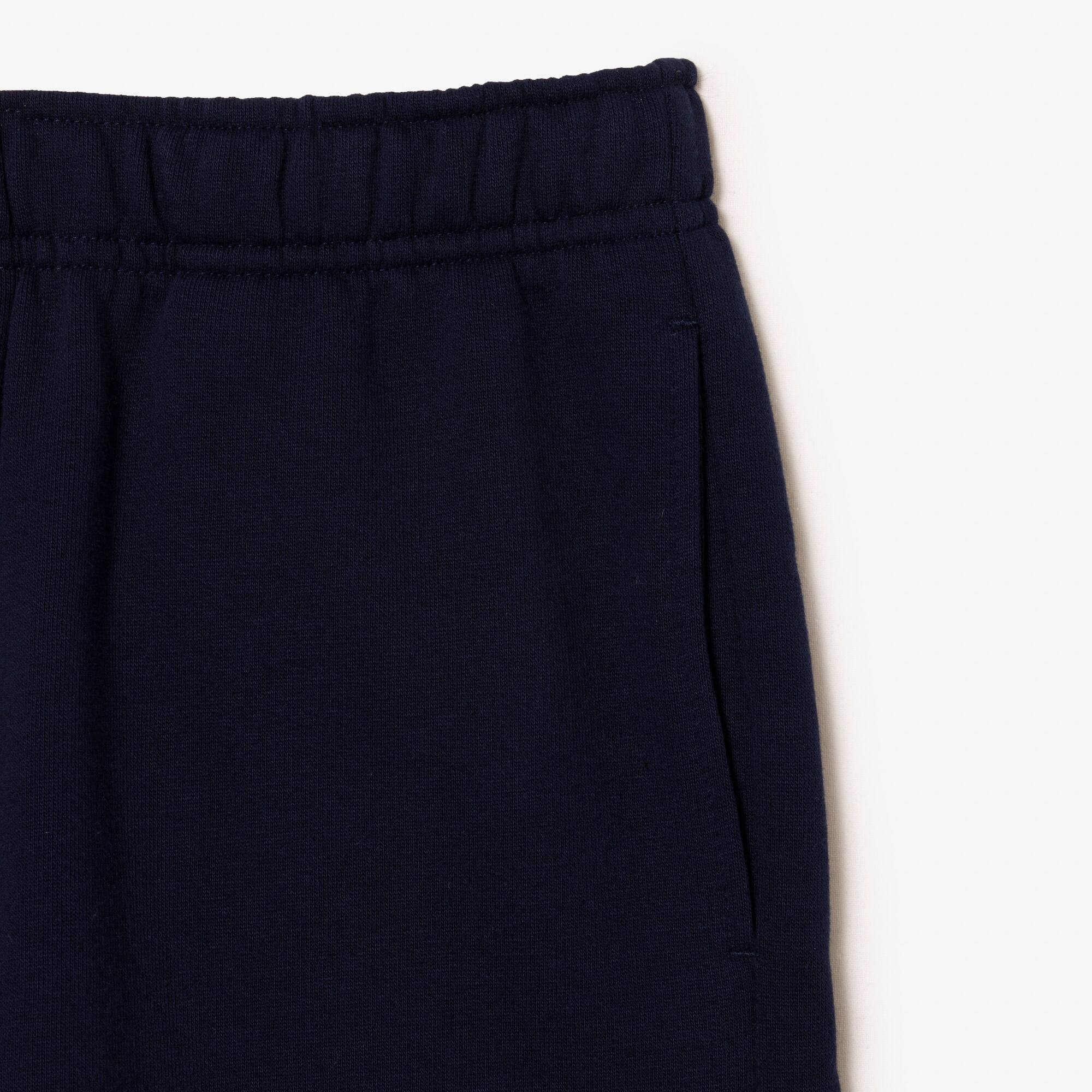 Short enfant Lacoste en molleton gratté de coton biologique Pantalons & Shorts - Bleu - Lacoste - Enfant