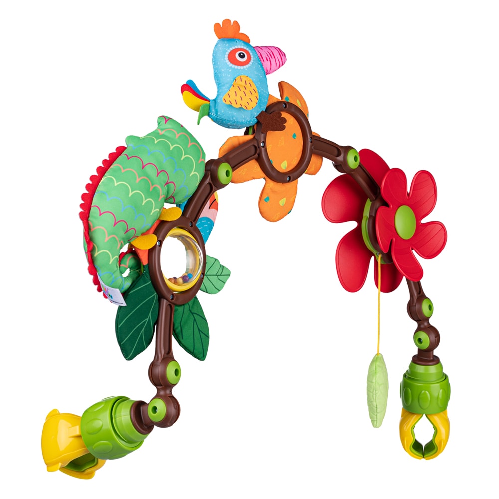 Bali Bazoo Spielbogen Paradies 80417 für Kinderbett Kinderwagen Rassel Windrad bunt