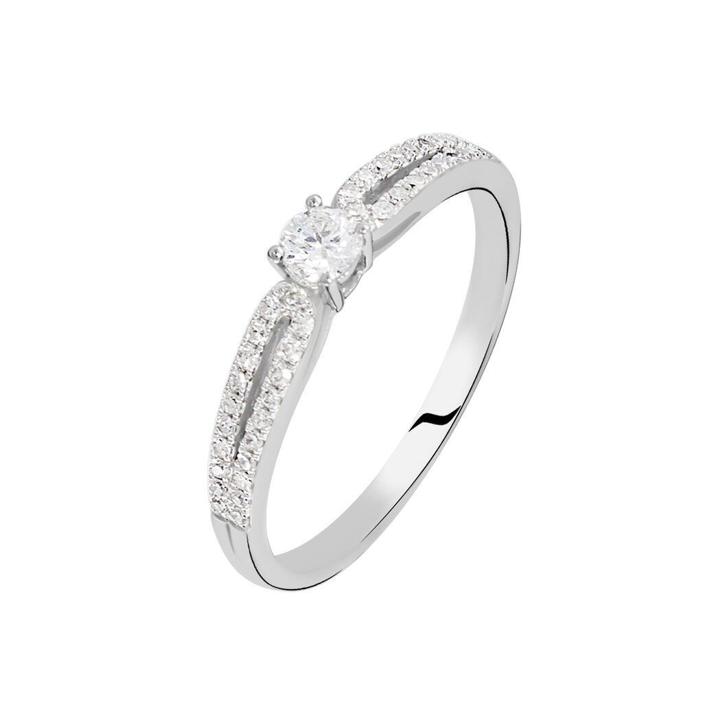 Bague Solitaire Katalina Or Blanc Diamant