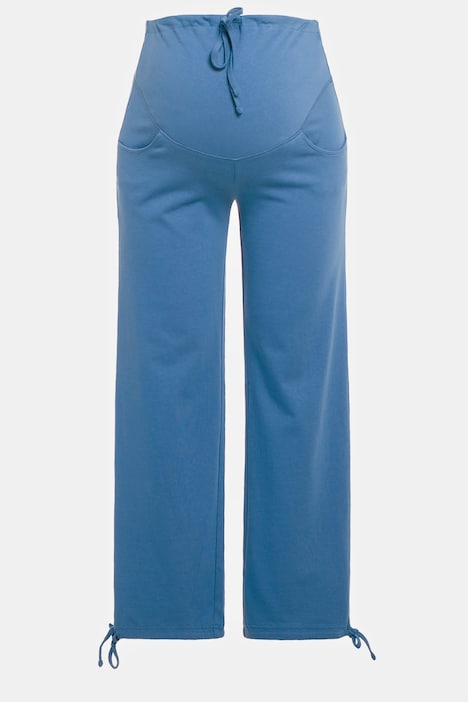 Bellieva-Sweatpants, extrabreiter Bund, Biobaumwolle