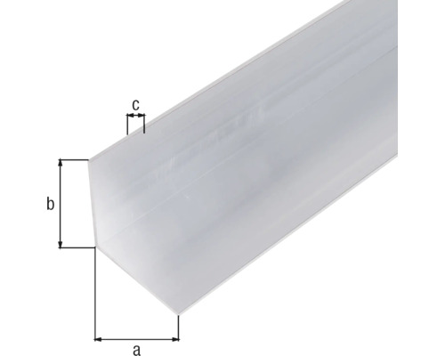 Aluminium hoekprofiel, natuurlijke afwerking, 80x80x3 mm, 2 m