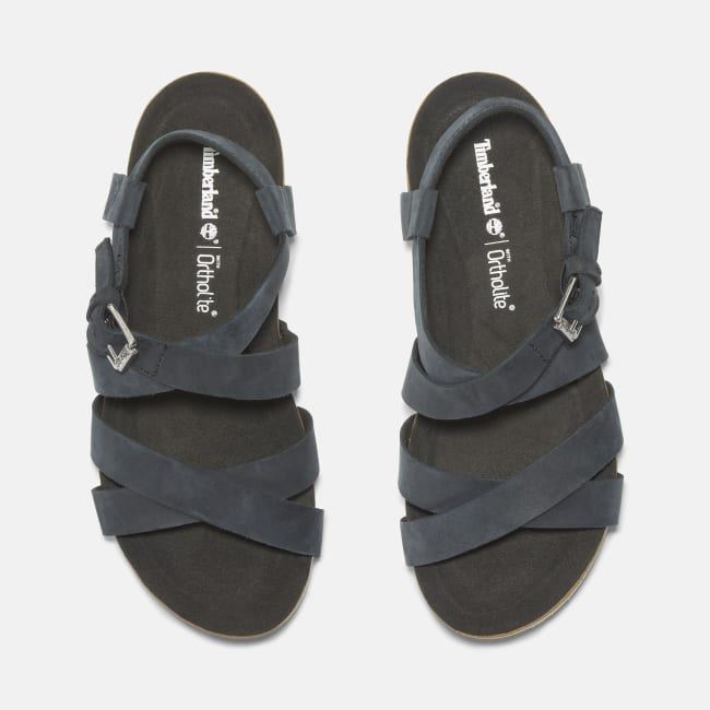 Sandalo a Listini Incrociati Malibu Waves da                Donna in colore nero
