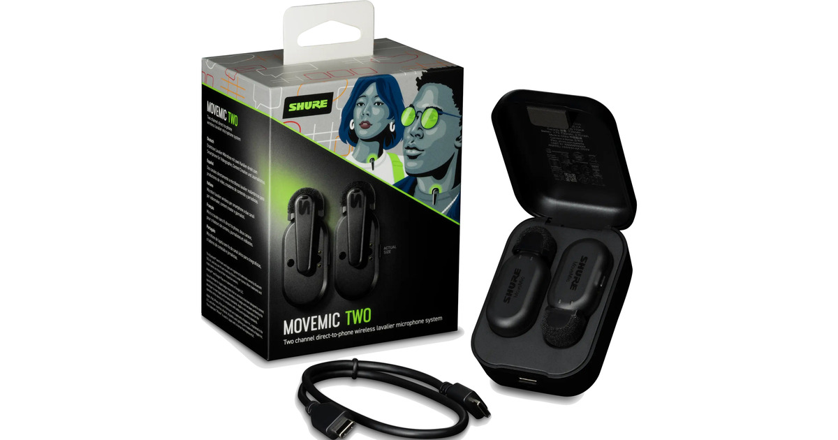 SHUREMoveMic Two microfoon  (Zwart)