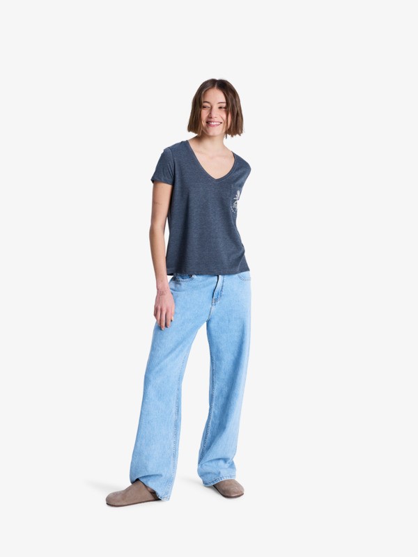 Laguna Green T-Shirt à manches courtes Noir Femme